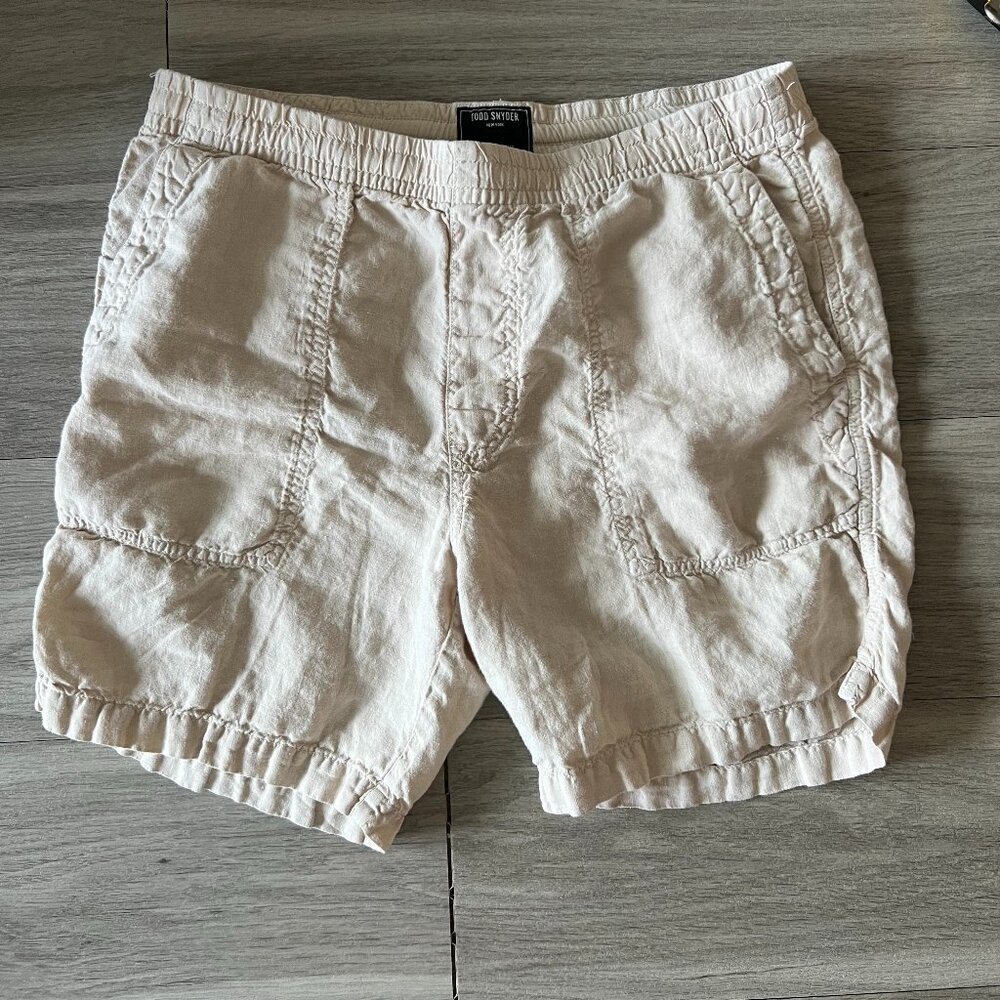 Todd Snyder 100% Linen Beige Khaki